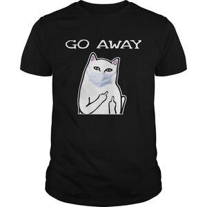 Cat White Mask Go Away Shirt